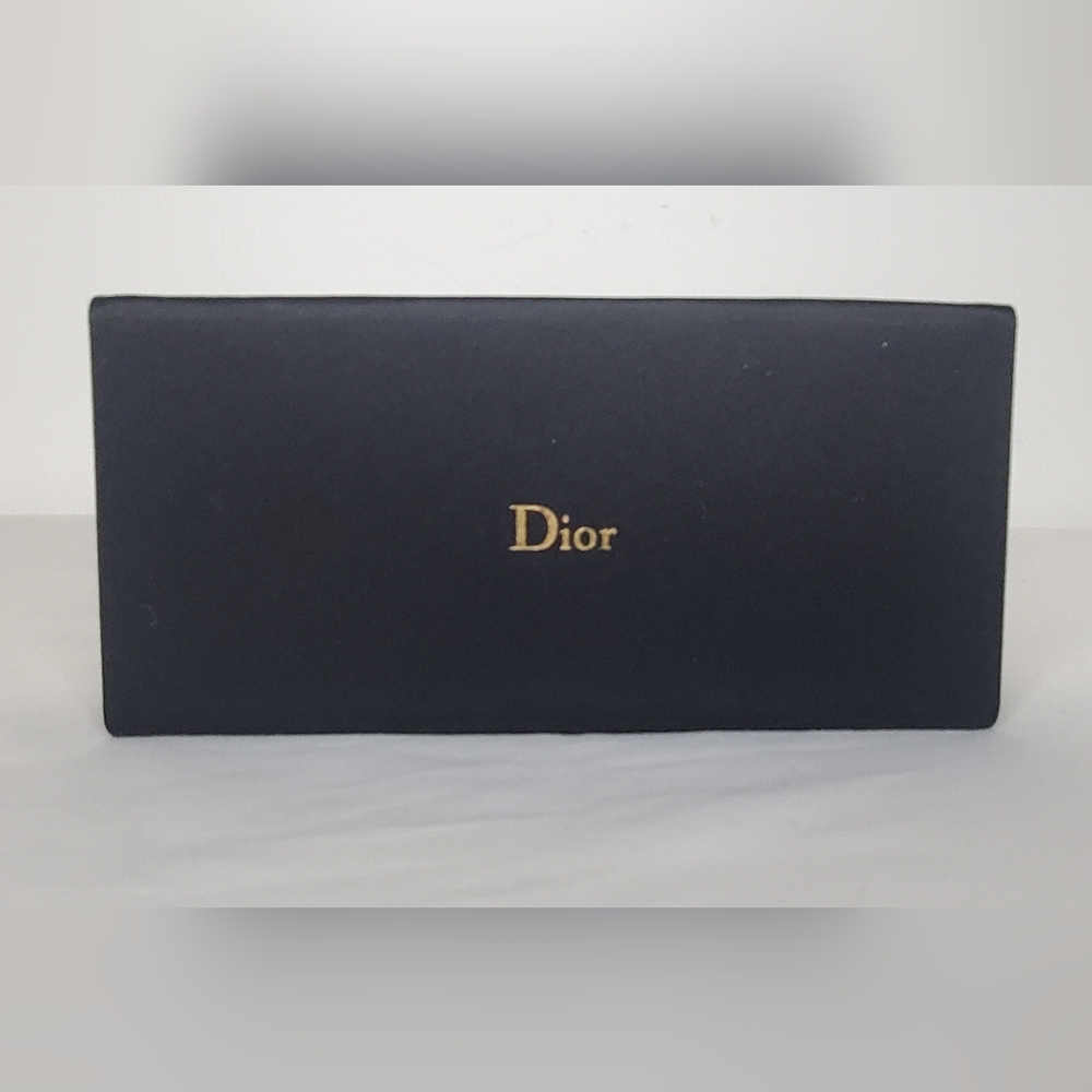 DIOR - Chic And Luxury Black Sunglasses Case With Magnetic Closure.